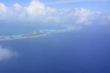 L' atoll vu d'en haut